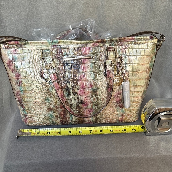 Brahmin Mini Asher Amethyst Melbourne Crossbody Tote Shoulder Bag New with Tags - Picture 15 of 16